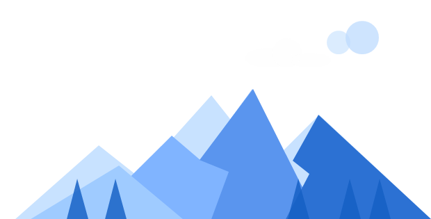 Blaue Berglandschaft